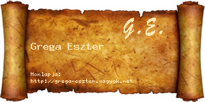 Grega Eszter névjegykártya